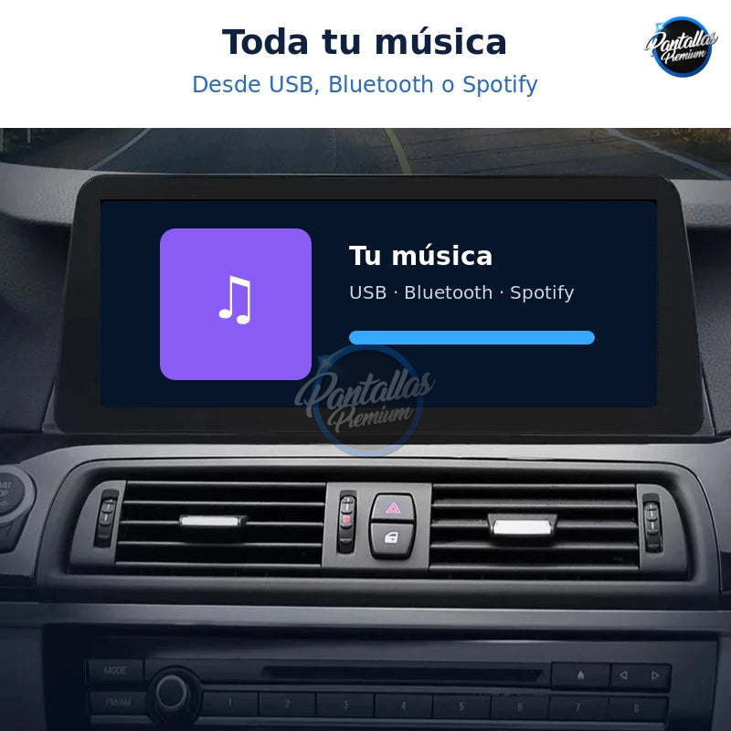 Radio pantalla CarPlay y Android Auto para BMW Serie 5 F10 F11 2011-2017 - foto 9