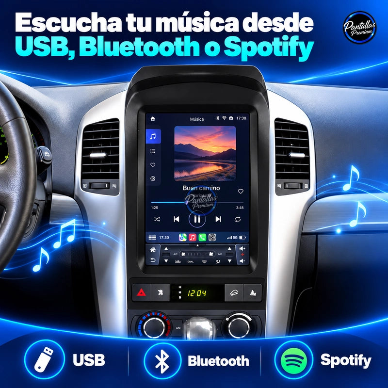 Radio pantalla vertical CarPlay y Android Auto para Chevrolet Captiva 2006-2012 - foto 10