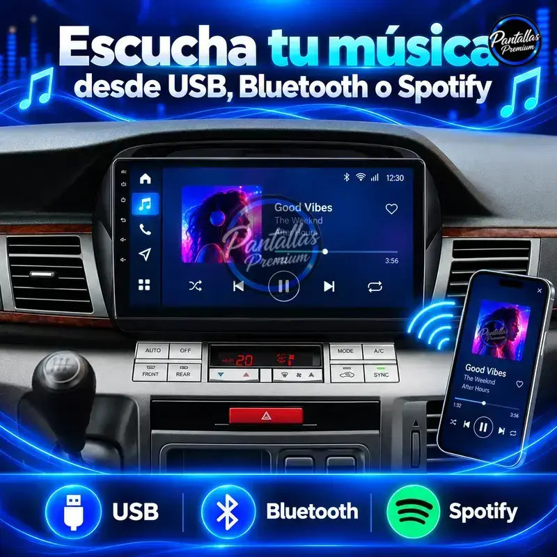 Música USB Bluetooth y Spotify en Honda FR-V BE
