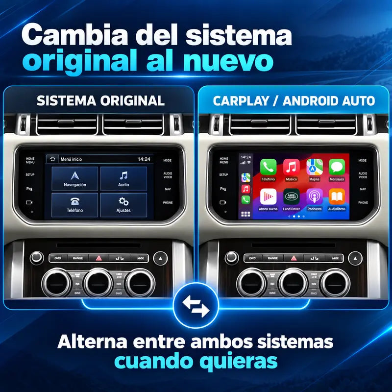 Interfaz CarPlay Land Rover Range Rover Evoque Discovery Jaguar - imagen 9 de 13