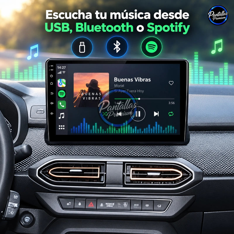 Radio pantalla CarPlay y Android Auto para Dacia Sandero 2021-2023 - foto 6