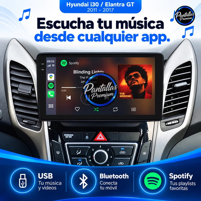Radio pantalla CarPlay y Android Auto para Hyundai I30 Elantra GT 2011-2017 - foto 8