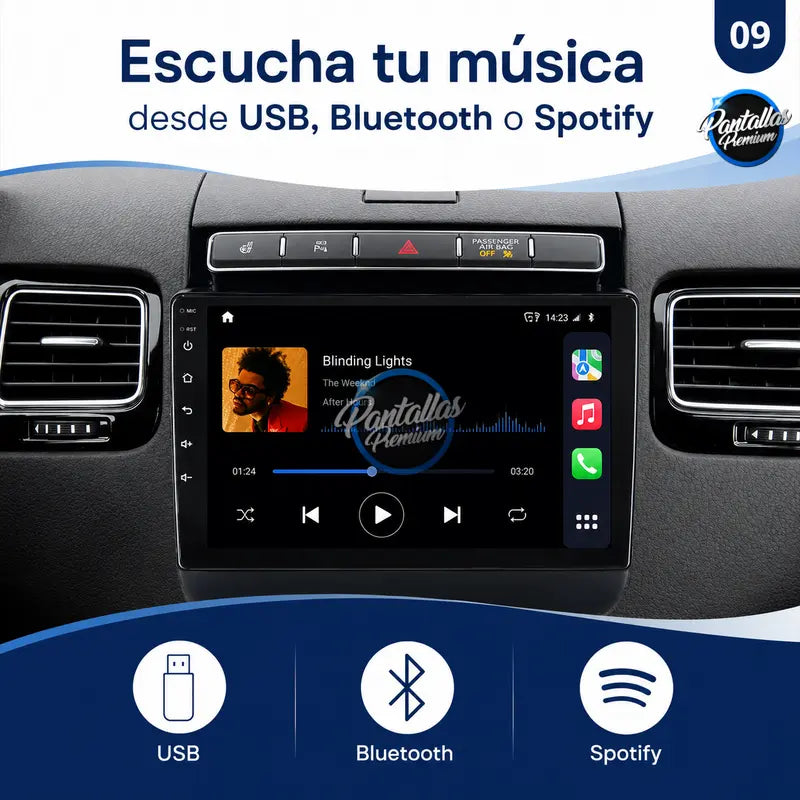 Radio pantalla CarPlay y Android Auto para Volkswagen Touareg 2010-2018 - foto 9