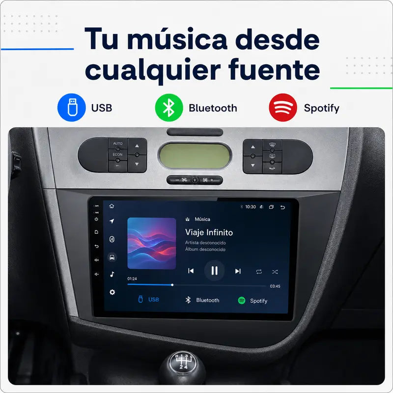 Radio pantalla CarPlay y Android Auto para Seat Leon MK2 2005 - foto 9