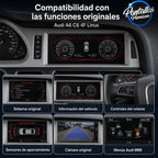 Radio pantalla CarPlay y Android Auto para Audi A6 C6 4F Q7 MMI 2G 3G 2005-2009 Linux - foto 10