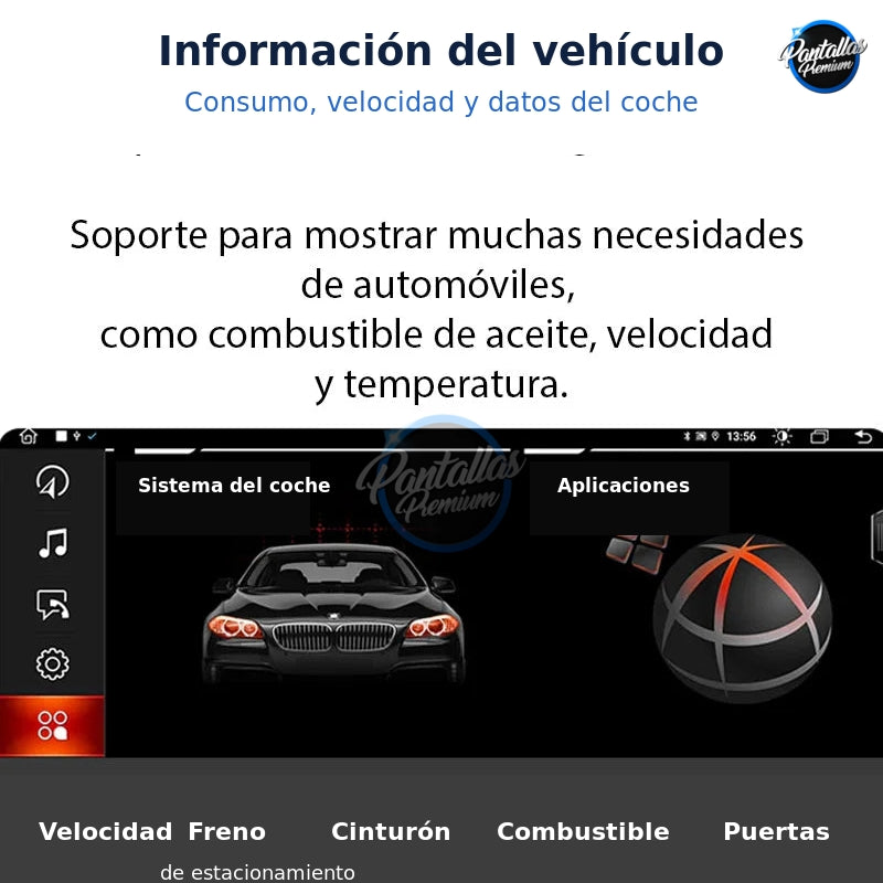 Radio pantalla CarPlay y Android Auto para BMW Serie 5 F10 F11 2011-2017 - foto 10