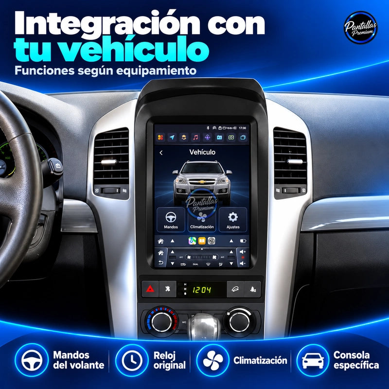Radio pantalla vertical CarPlay y Android Auto para Chevrolet Captiva 2006-2012 - foto 11
