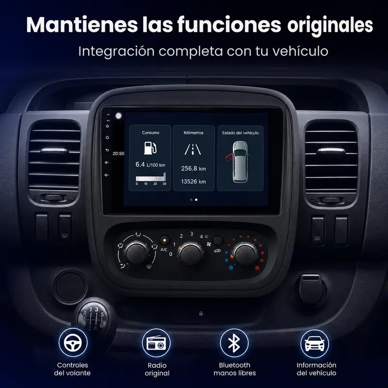 Radio pantalla CarPlay y Android Auto para Renault Trafic Fiat Talento 2014-2020 - foto 10