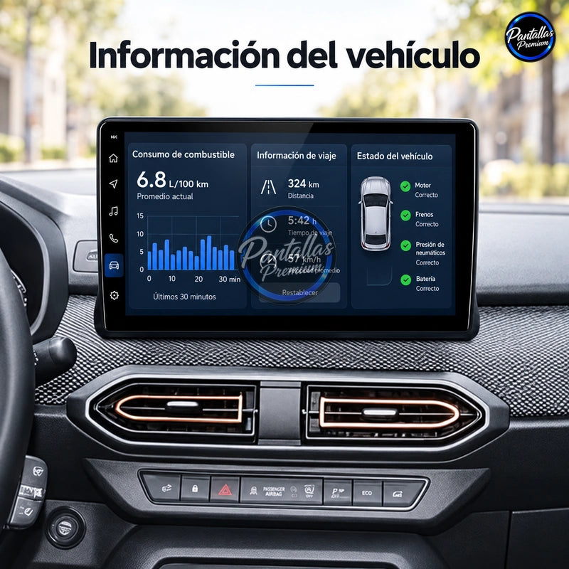 Radio pantalla CarPlay y Android Auto para Dacia Sandero 2021-2023 - foto 9