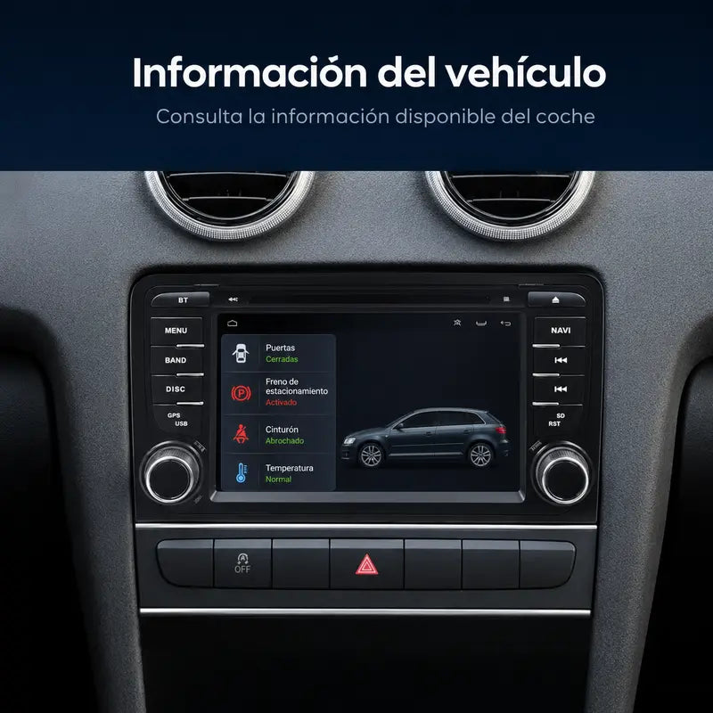 Radio pantalla CarPlay y Android Auto para Audi A3 Botones - foto 10