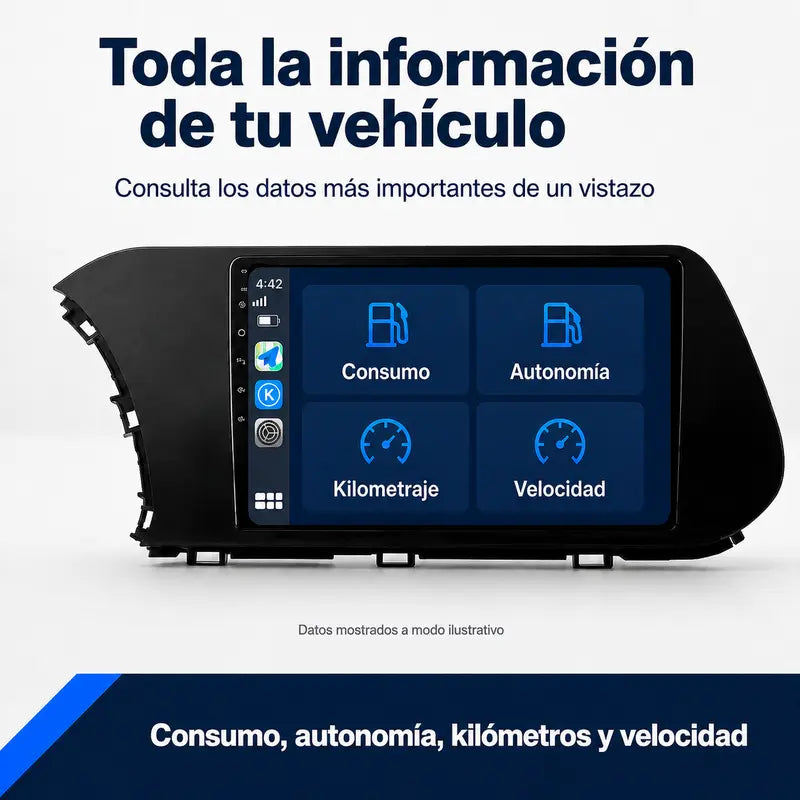 Radio pantalla CarPlay y Android Auto para Hyundai I20 2020 - 2023 - foto 10