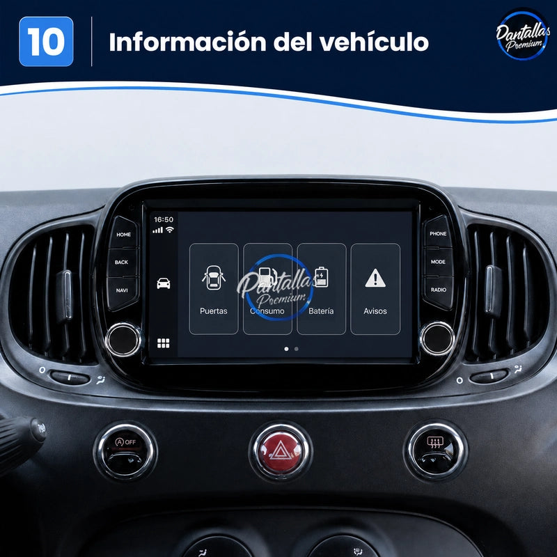 Radio pantalla CarPlay y Android Auto para Fiat 500 2015-2020 - foto 23