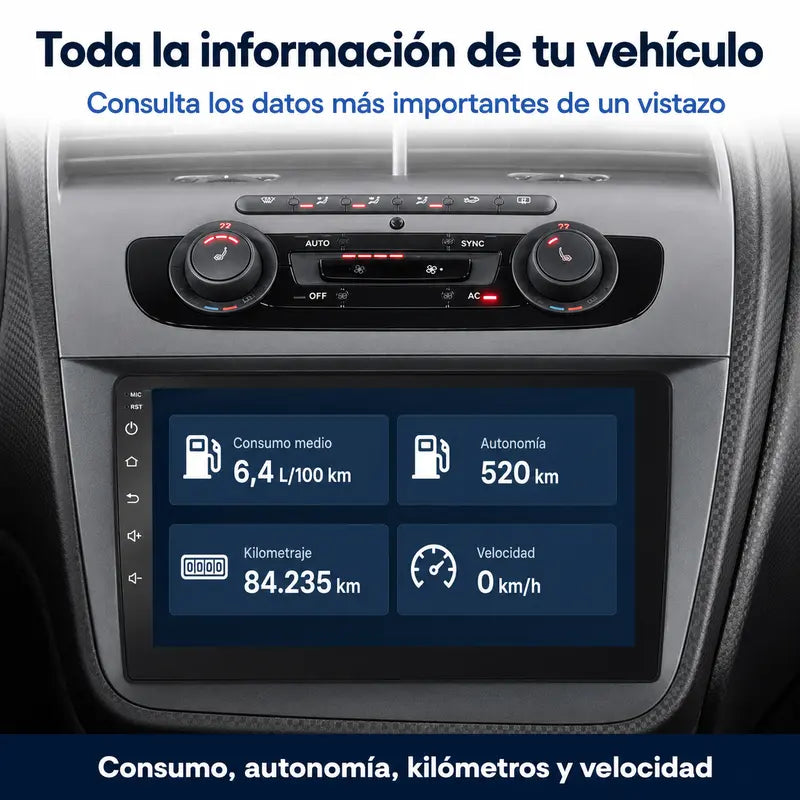 Radio pantalla CarPlay y Android Auto para Seat Altea - foto 10