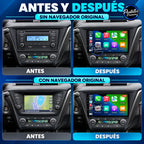 Antes y después Toyota Avensis 3 con y sin navegador original