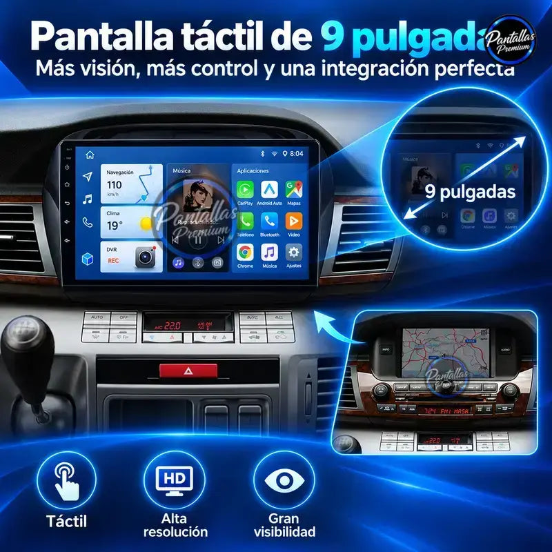 Pantalla táctil de 9 pulgadas Honda FR-V BE