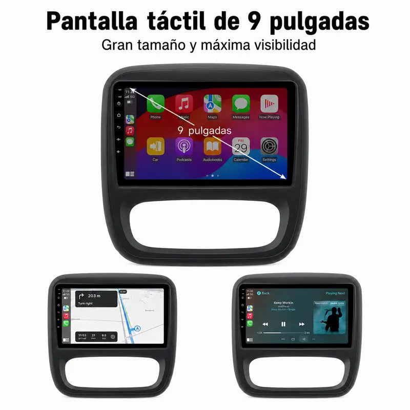 Radio pantalla CarPlay y Android Auto para Renault Trafic Fiat Talento 2014-2020 - foto 11