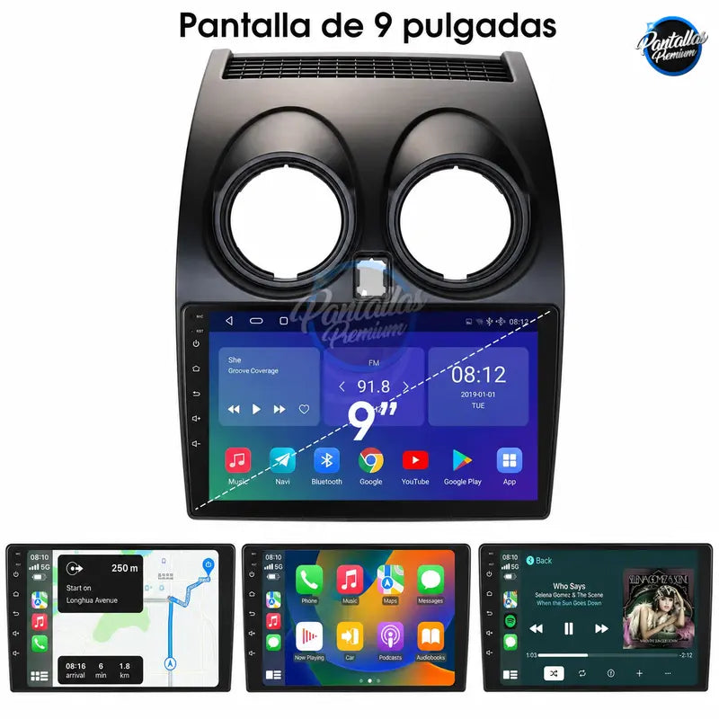 Radio pantalla CarPlay y Android Auto para Nissan Qashqai Camara 360 2006-2013 - foto 11