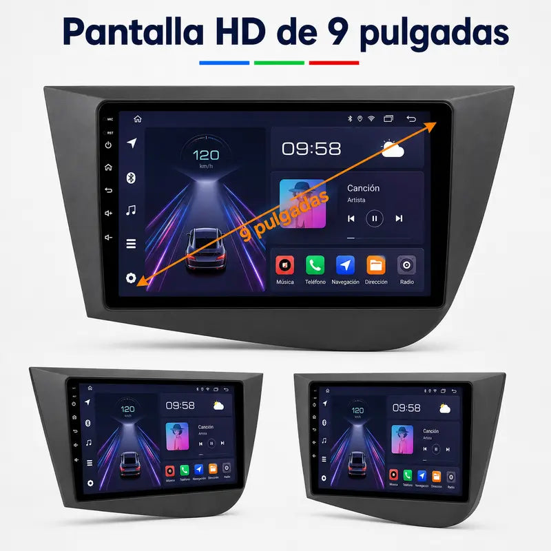 Radio pantalla CarPlay y Android Auto para Seat Leon MK2 2005 - foto 11