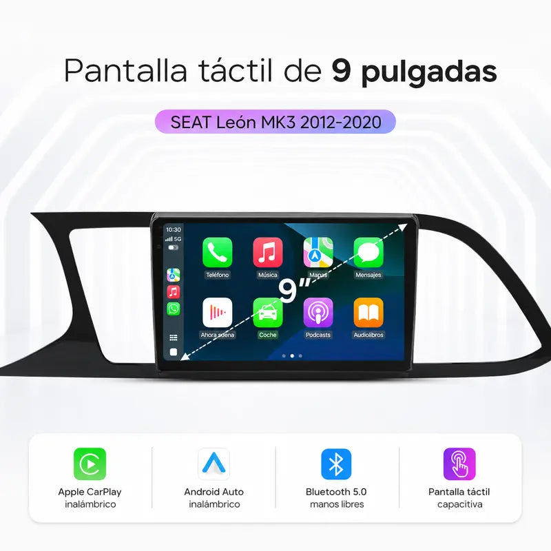Radio pantalla CarPlay y Android Auto para Seat Leon MK3 - foto 12