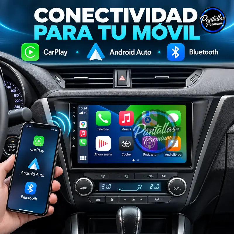 Conectividad CarPlay Android Auto y Bluetooth Toyota Avensis 3