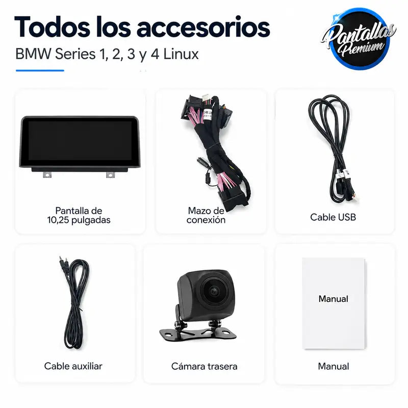 Radio pantalla CarPlay y Android Auto para BMW Serie 1 2 3 4 F20 F21 F22 F30 F31 F32 F33 - foto 12