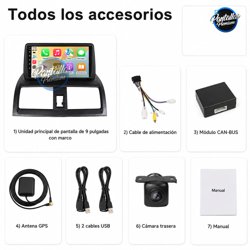 Radio pantalla CarPlay y Android Auto para Honda Accord 7 Diésel 2003-2007 - foto 12
