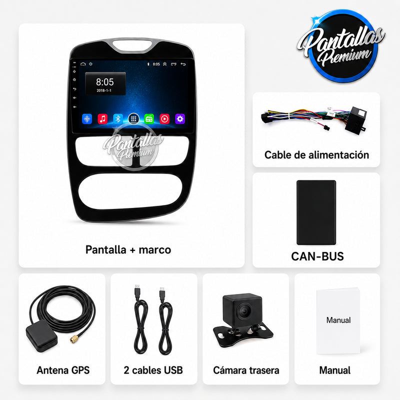Radio pantalla CarPlay y Android Auto para Renault Clio 4 2016-2019 - foto 12