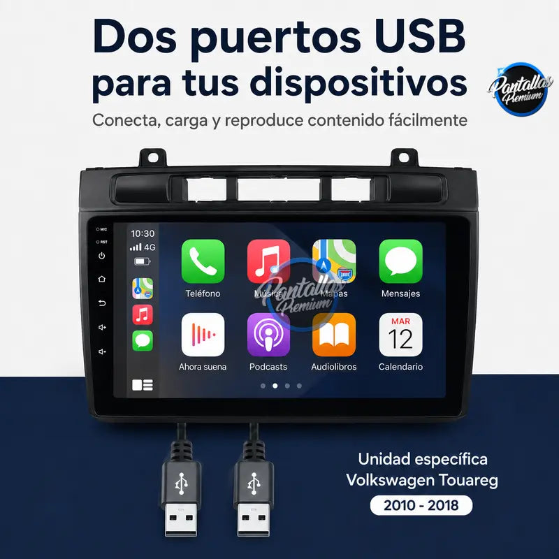 Radio pantalla CarPlay y Android Auto para Volkswagen Touareg 2010-2018 - foto 12