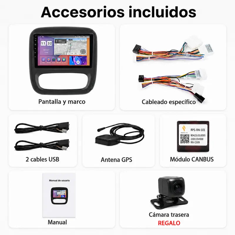 Radio pantalla CarPlay y Android Auto para Renault Trafic Fiat Talento 2014-2020 - foto 13