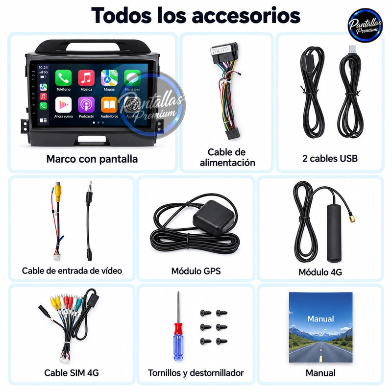 Radio pantalla CarPlay y Android Auto para KIA Sportage 3 2011-2016 - foto 13