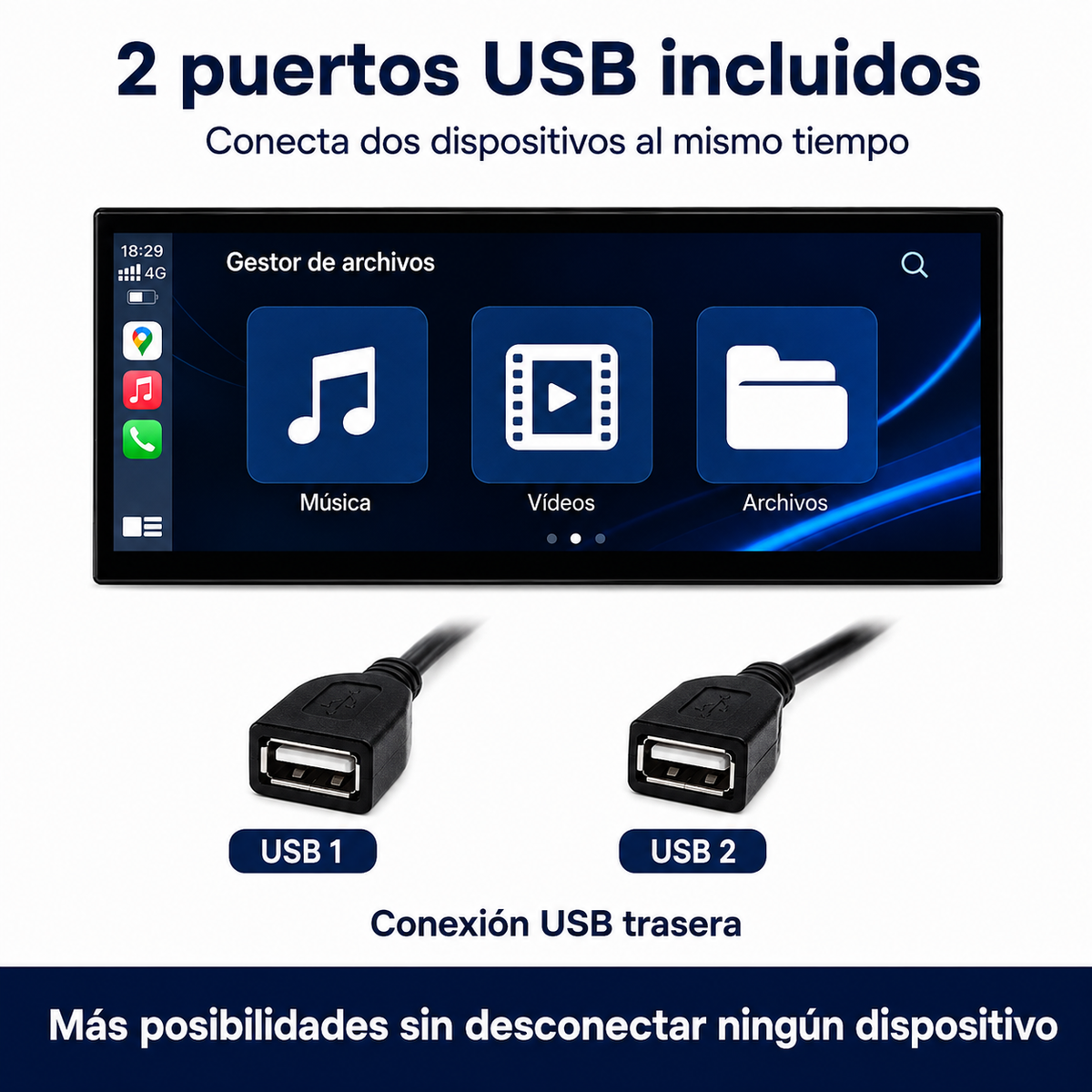 Radio pantalla CarPlay y Android Auto para Audi A6 C7 y A7 (2011-2019) - foto 13