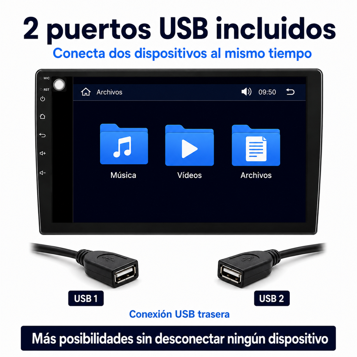 Radio pantalla CarPlay y Android Auto para Dacia Duster HM 2019-2023 - foto 13