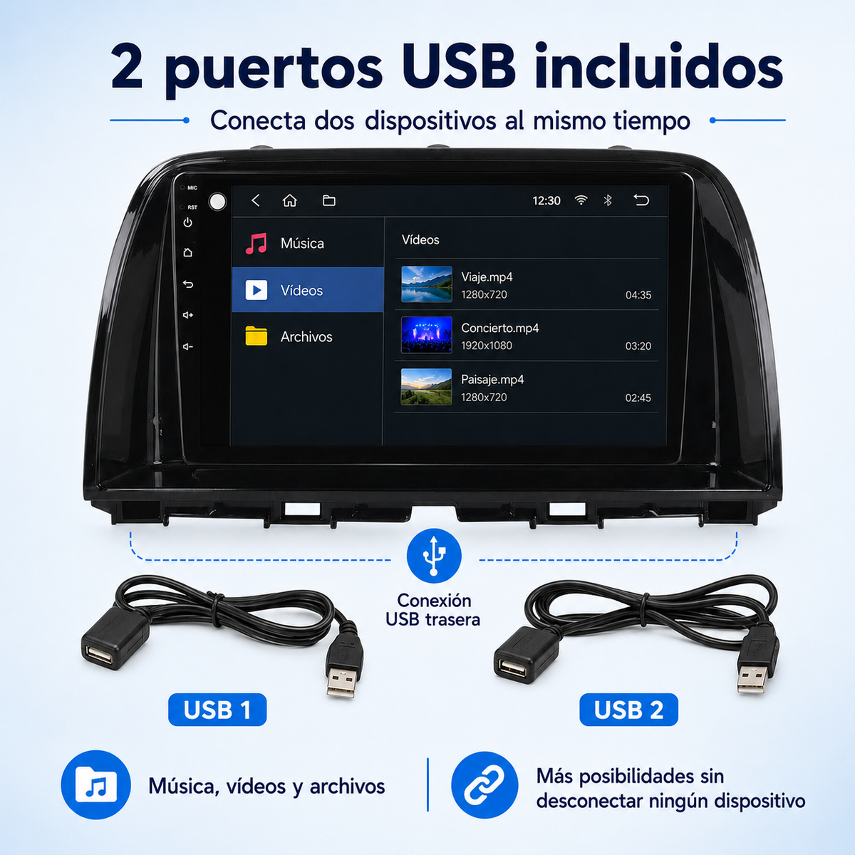Radio pantalla CarPlay y Android Auto para Mazda CX5 2012-2015 - foto 13