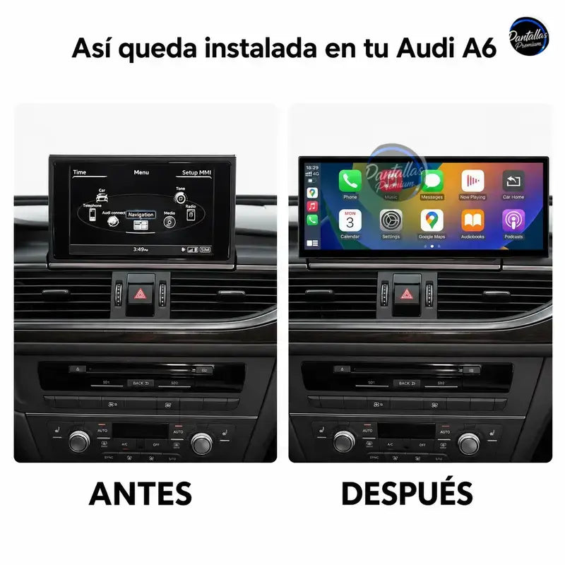 Radio pantalla CarPlay y Android Auto para Audi A6 C5 1999-2004 - foto 2