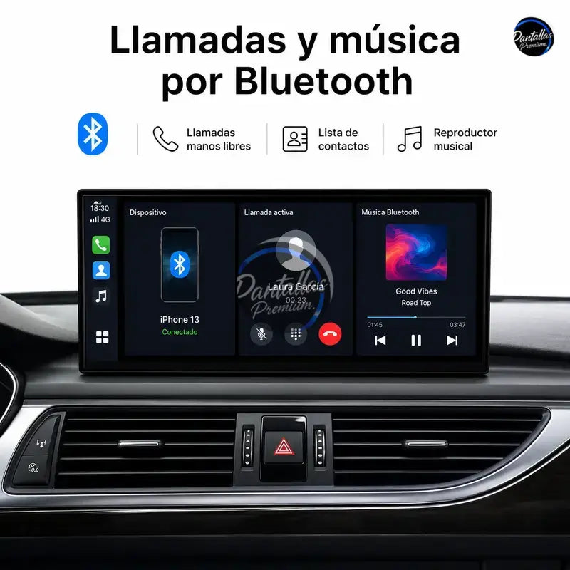 Radio pantalla CarPlay y Android Auto para Audi A6 C5 1999-2004 - foto 7