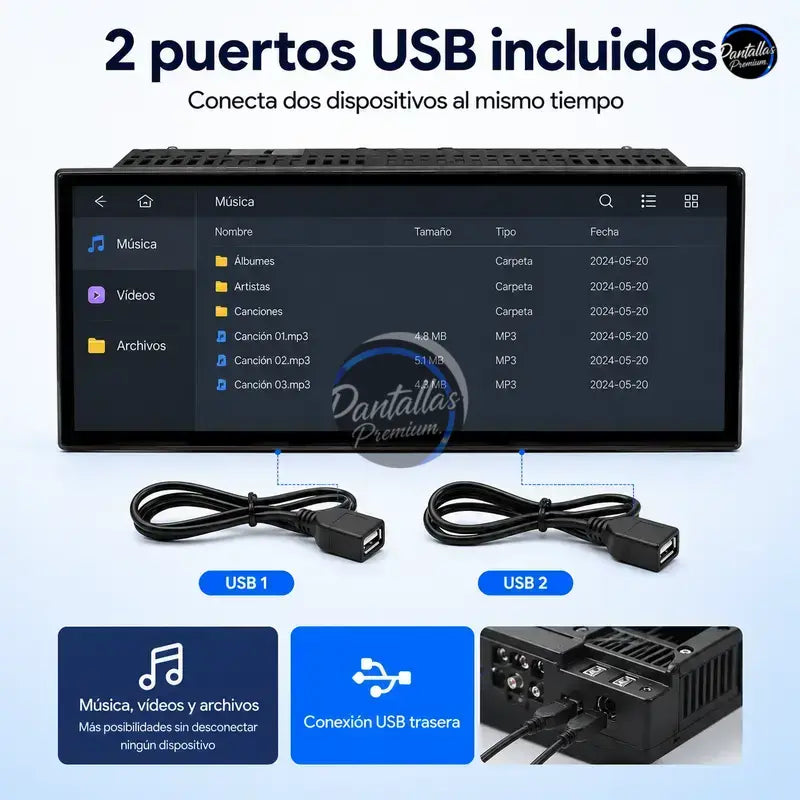 Radio pantalla CarPlay y Android Auto para Audi A6 C5 1999-2004 - foto 12