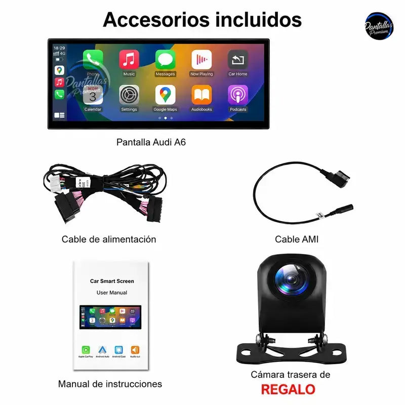 Radio pantalla CarPlay y Android Auto para Audi A6 C5 1999-2004 - foto 13