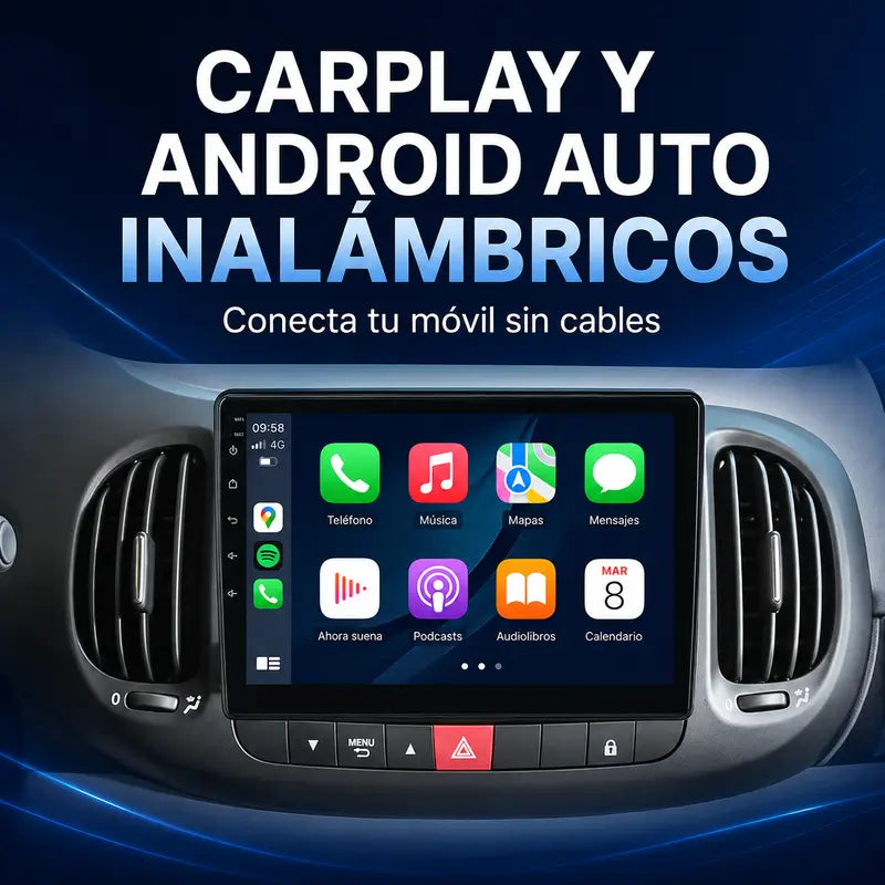 Radio pantalla CarPlay y Android Auto para Fiat 500L 2012-2017 - foto 18