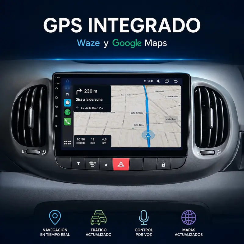 Radio pantalla CarPlay y Android Auto para Fiat 500L 2012-2017 - foto 19