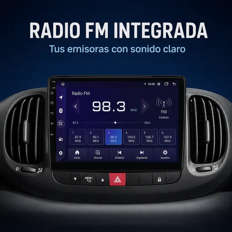 Radio pantalla CarPlay y Android Auto para Fiat 500L 2012-2017 - foto 21