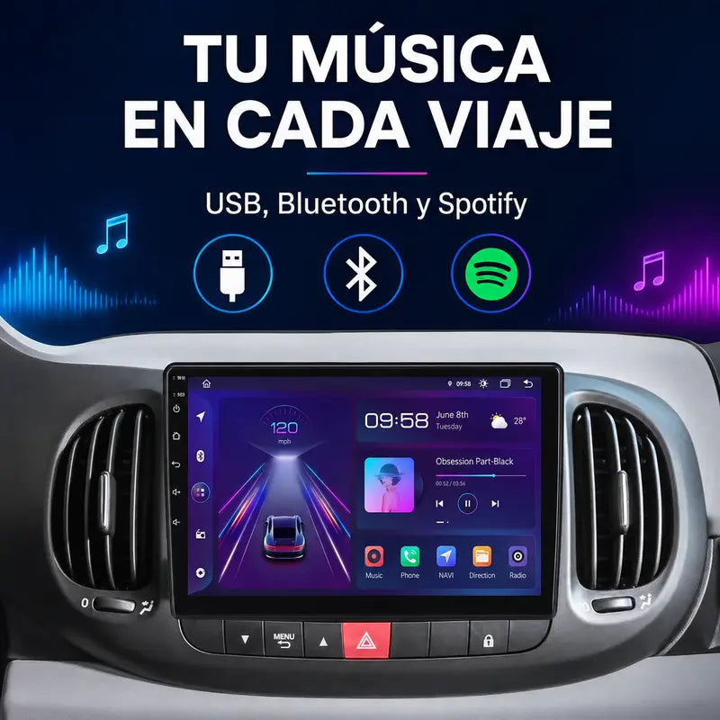 Radio pantalla CarPlay y Android Auto para Fiat 500L 2012-2017 - foto 22