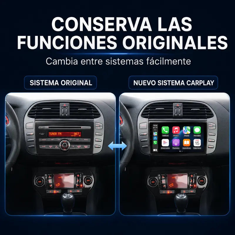 Radio pantalla CarPlay y Android Auto para Fiat Bravo 2007-2012 - foto 19