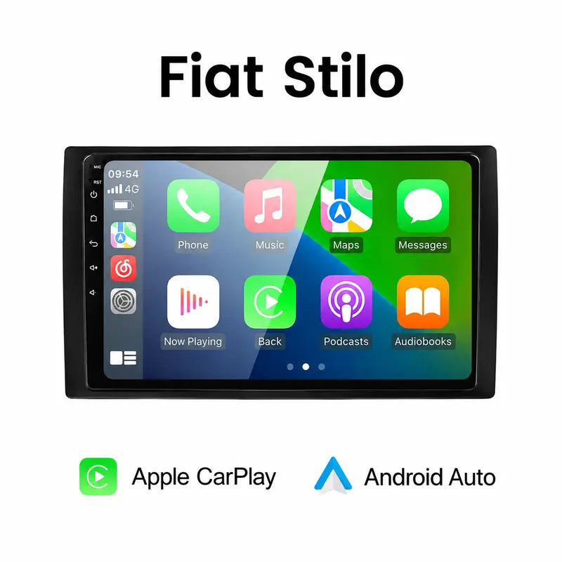 Radio pantalla CarPlay y Android Auto para Fiat Stilo 2002-2010