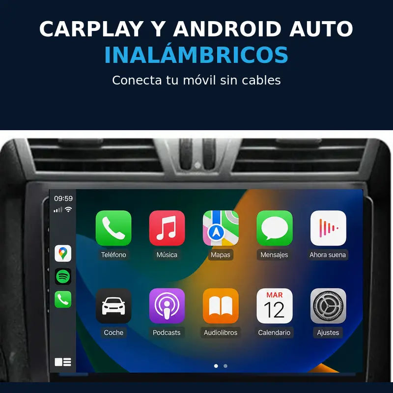 Radio pantalla CarPlay y Android Auto para Fiat Stilo 2002-2010 - foto 2