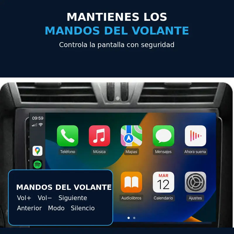 Radio pantalla CarPlay y Android Auto para Fiat Stilo 2002-2010 - foto 8