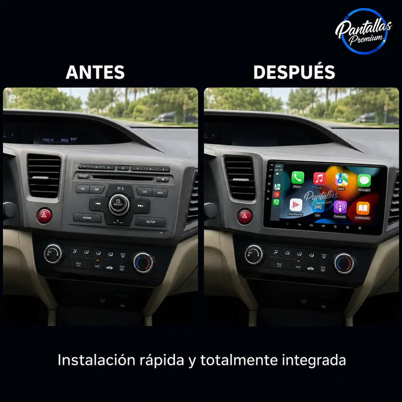 Radio pantalla CarPlay y Android Auto para Honda CIVIC Hatchback 2012-2017 - foto 2