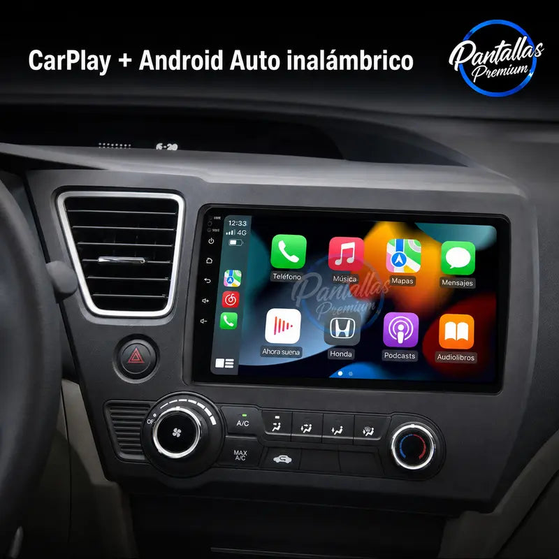 Radio pantalla CarPlay y Android Auto para Honda CIVIC Hatchback 2012-2017 - foto 3