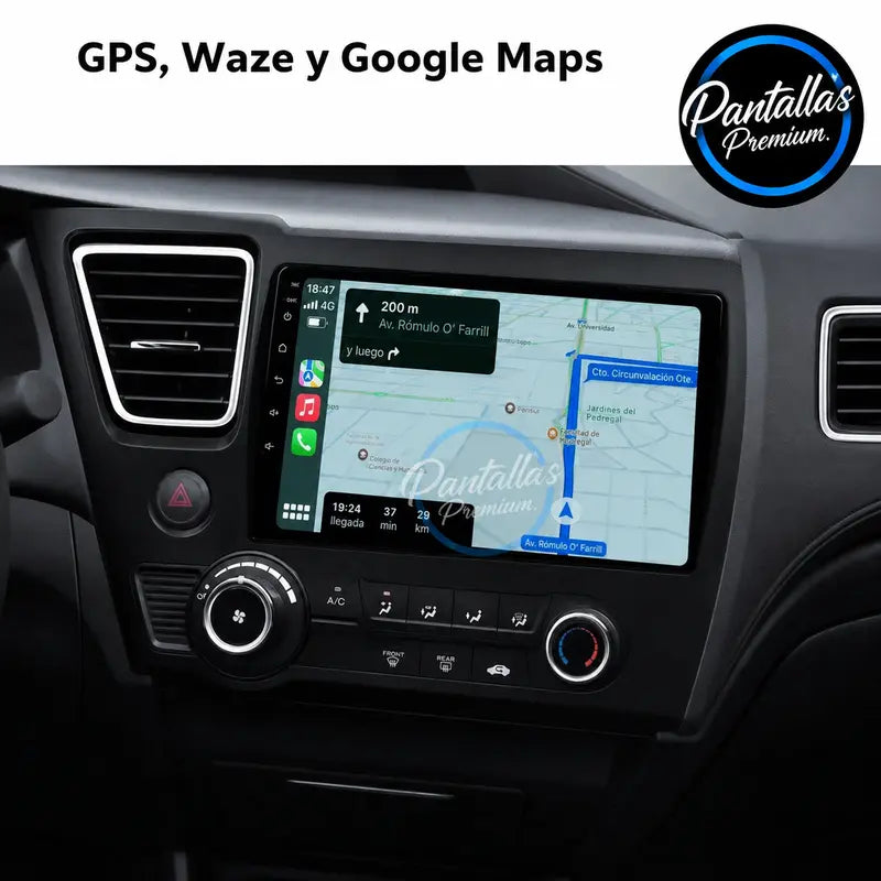 Radio pantalla CarPlay y Android Auto para Honda CIVIC Hatchback 2012-2017 - foto 4