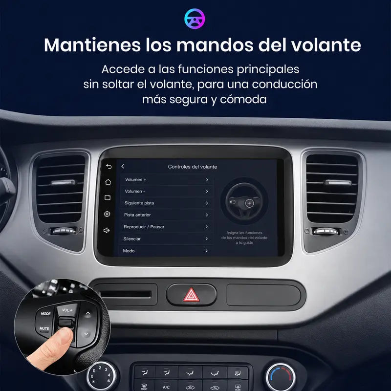 Radio pantalla CarPlay y Android Auto para KIA Carens 2013-2018 - foto 6
