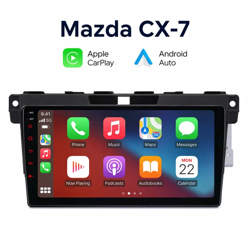 Radio pantalla CarPlay y Android Auto para Mazda CX7 2008-2015